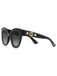 Gucci GG0208S Statement Oval Sunglasses