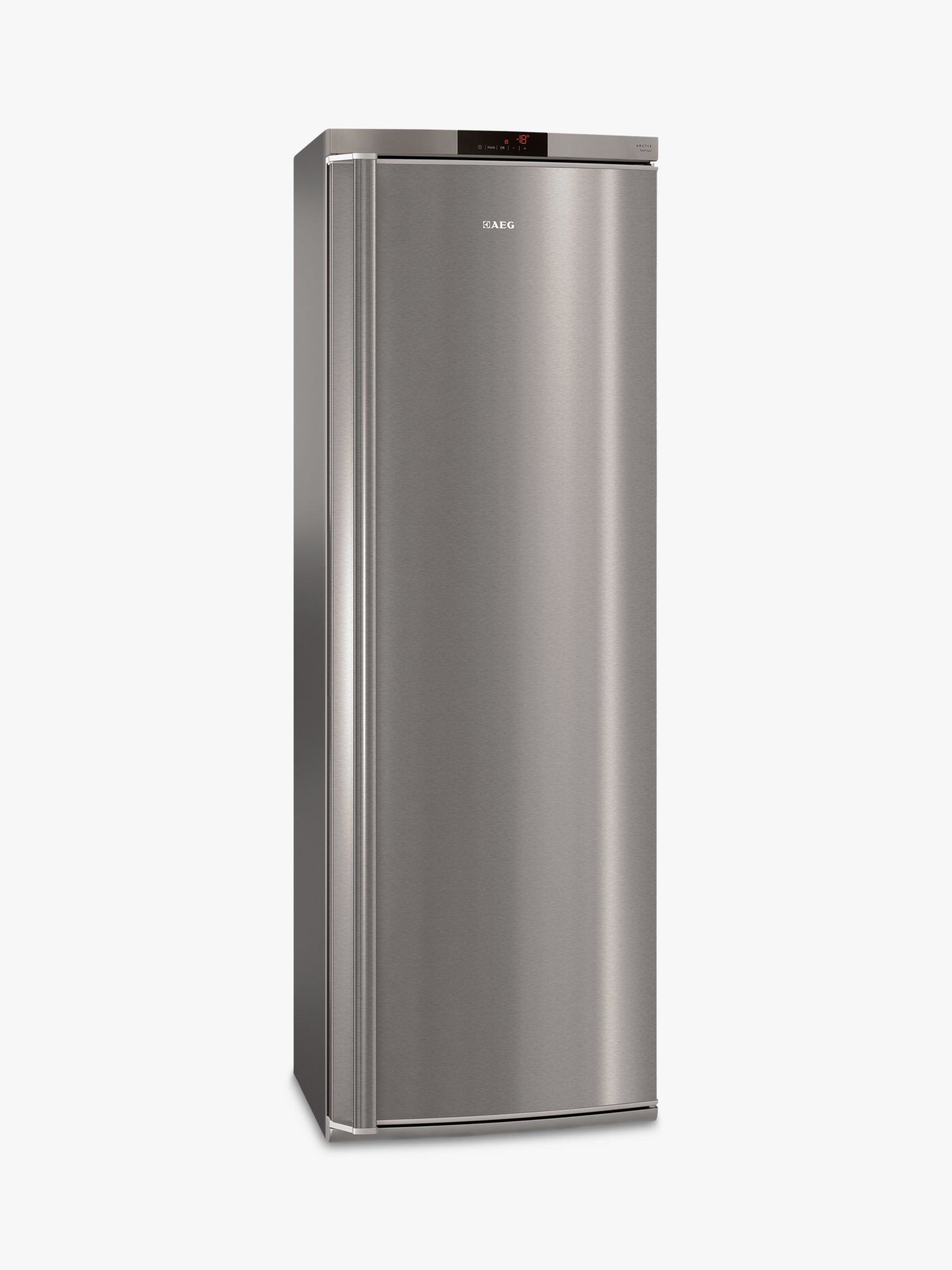 AEG AGE62526NX Tall Freezer, A++ Energy Rating, 60cm Wide, Stainless Steel
