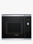Bosch Series 4 BEL553MS0B Built-In Combination Microwave with Grill, Stainless Steel/Black
