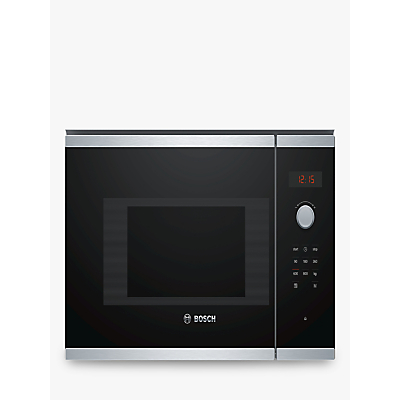 Bosch Serie 4 BFL523MS0B Built-In Microwave, Stainless Steel