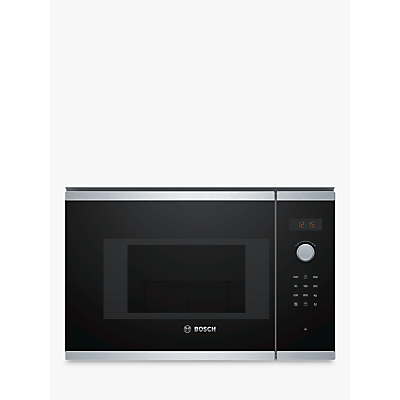 Bosch Serie 4 BEL523MS0B Built-In Combination Microwave with Grill, Stainless Steel