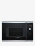 Bosch Serie 4 BEL523MS0B Built-In Combination Microwave with Grill, Stainless Steel