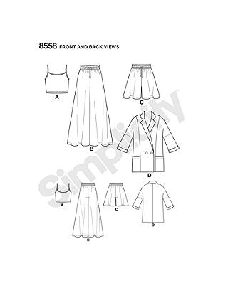 Simplicity Mimi G Style Women's Separates Sewing Pattern, 8558, U5