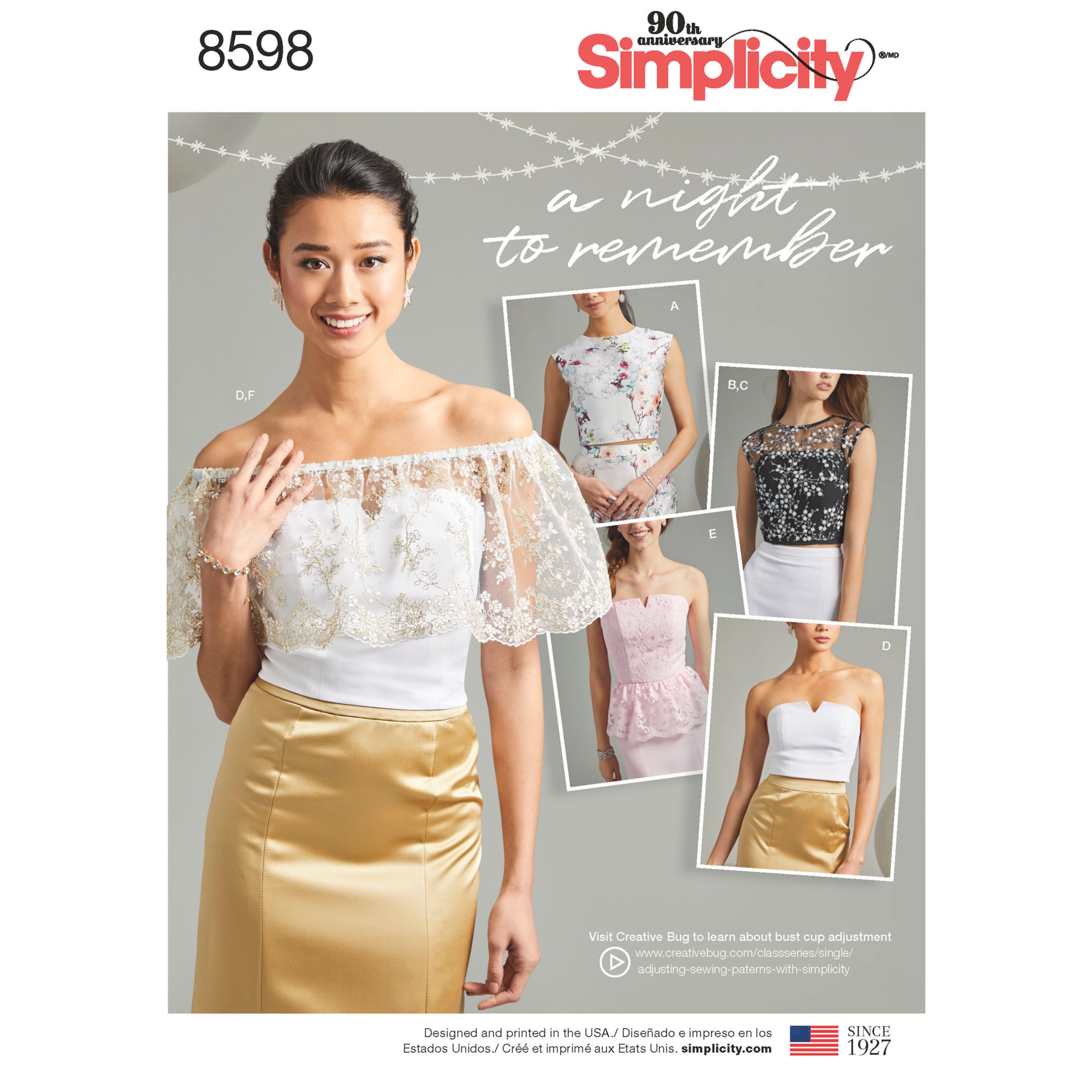 New Simplicity 8328 Pattern Special Occasion Tops and Skirts in 2