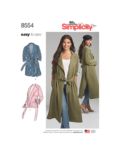 Simplicity Women's Trench Coat and Jacket Sewing Pattern, 8554