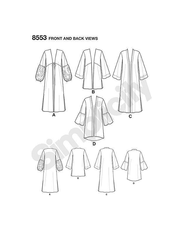 Simplicity Women's Easy Sew Kimono Sewing Pattern, 8553