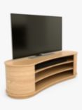 Tom Schneider Radius 1550 TV Stand for TVs up to 65", Natural Oak