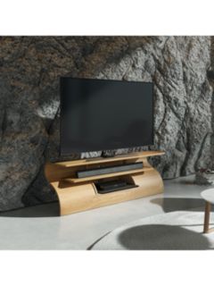 Tom Schneider Surge 1350 TV Stand for TVs up to 60", Natural Oak
