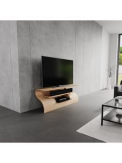 Tom Schneider Surge 1350 TV Stand for TVs up to 60", Natural Oak