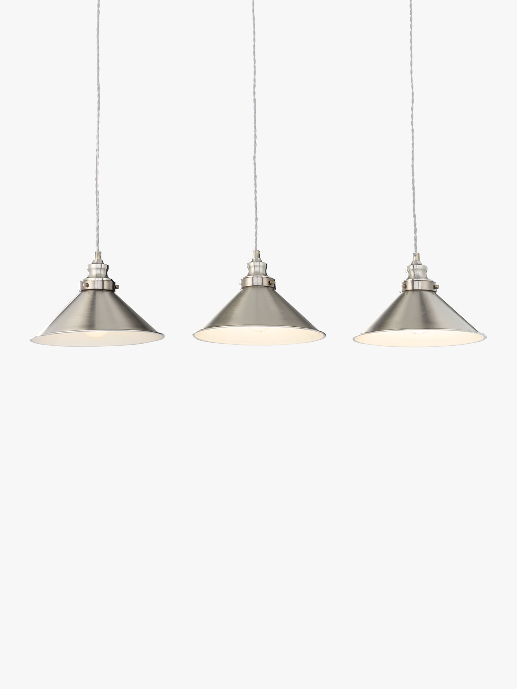 John Lewis Tobias 3 Pendant Diner Ceiling Light