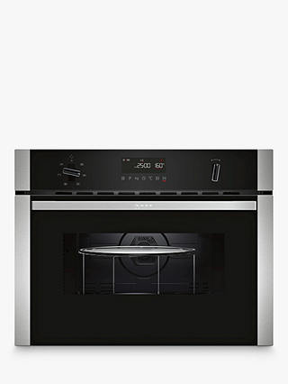 Neff C1AMG83N0B Built-In Compact Oven with Microwave & Grill, Stainless Steel
