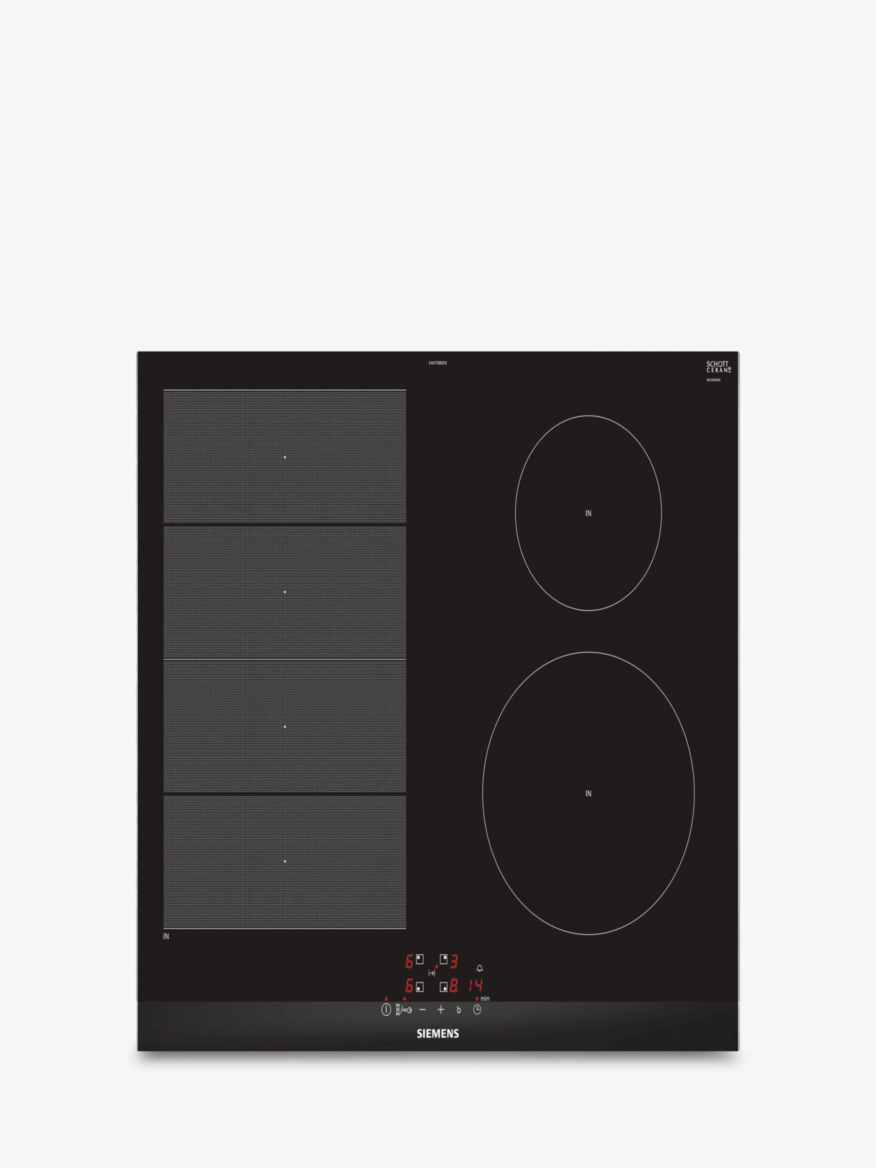 Siemens EX675BEB1E Induction Hob, Black