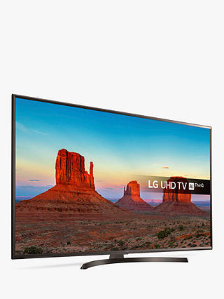 LG 65UK6400PLF LED HDR 4K Ultra HD Smart TV, 65" with Freeview Play/Freesat HD & Crescent Stand, Ultra HD Certified, Metallic Bronze