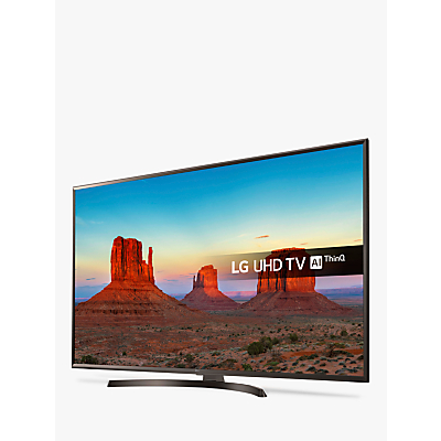 LG 55UK6400PLF LED HDR 4K Ultra HD Smart TV, 55 with Freeview Play/Freesat HD & Crescent Stand, Ultra HD Certified, Metallic Bronze