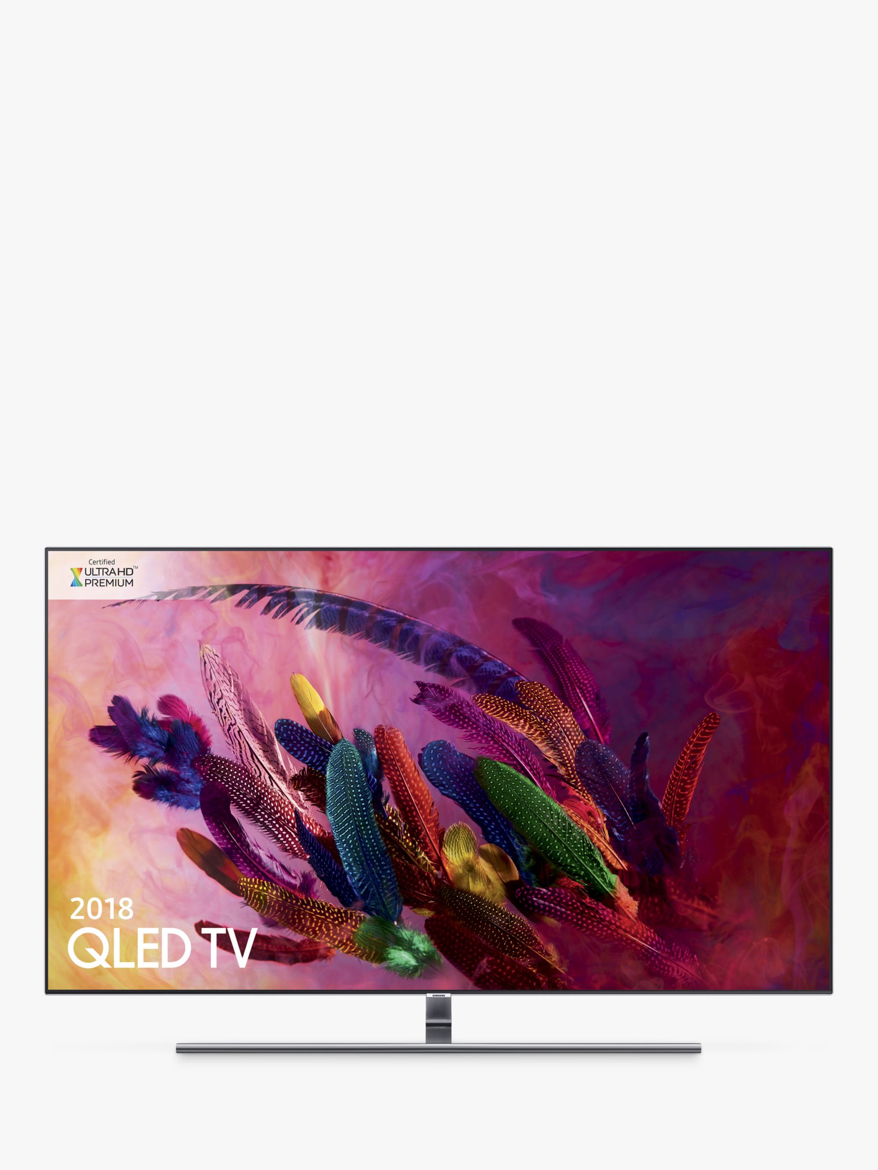 Samsung QE75Q7FN (2018) QLED HDR 1500 4K Ultra HD Smart TV, 75 with TVPlus/Freesat HD & 360 Design, Ultra HD Premium Certified, Silver