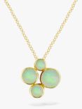 E.W Adams 9ct Yellow Gold 4 Stone Pendant Necklace, Opal