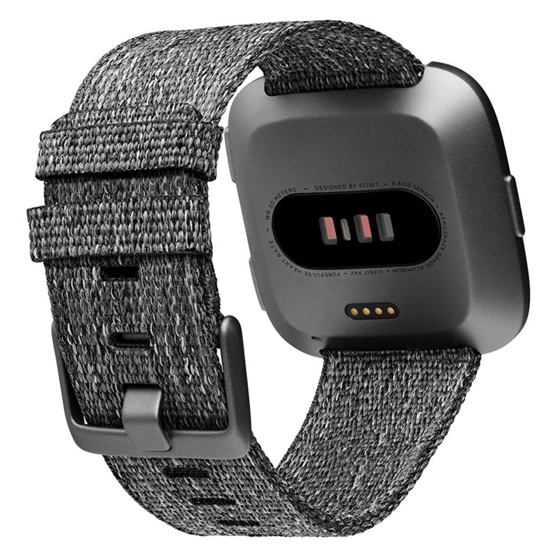 Fitbit Versa Special Edition Smart Fitness Watch, Charcoal
