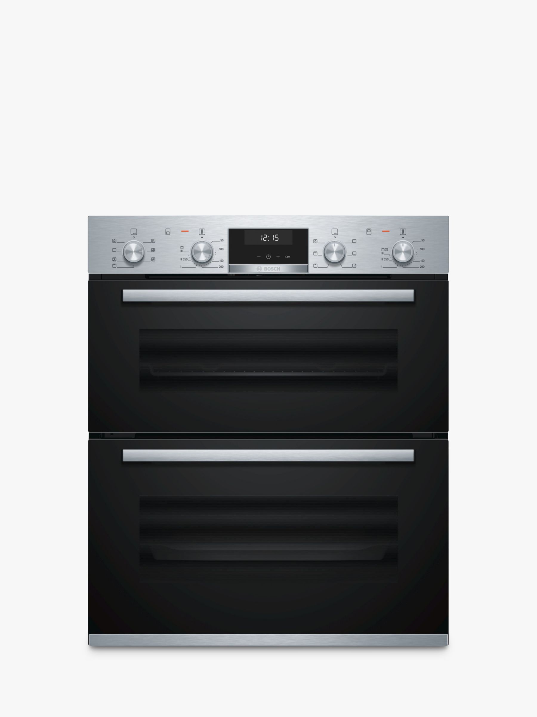 Bosch Serie 6 NBA5350S0B Built-Under Double Oven, Stainless Steel