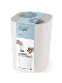 Joseph Joseph Split™ Recycler Bin, 8L, Grey