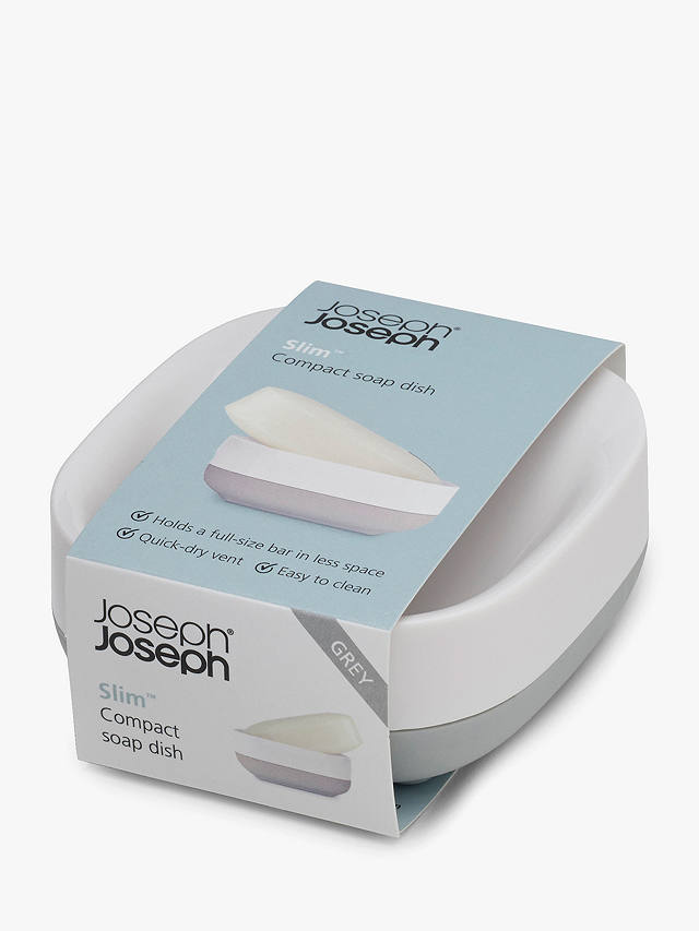 Joseph Joseph Slim™ Compact Soap Dish, Grey