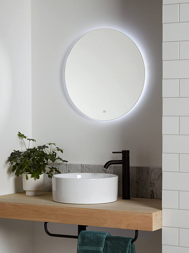 John Lewis Partners Halo Illuminated, Illuminated Mirrors For Bathrooms