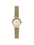 Skagen Women's Freja Bracelet Strap Watch, Gold/White Skw2717