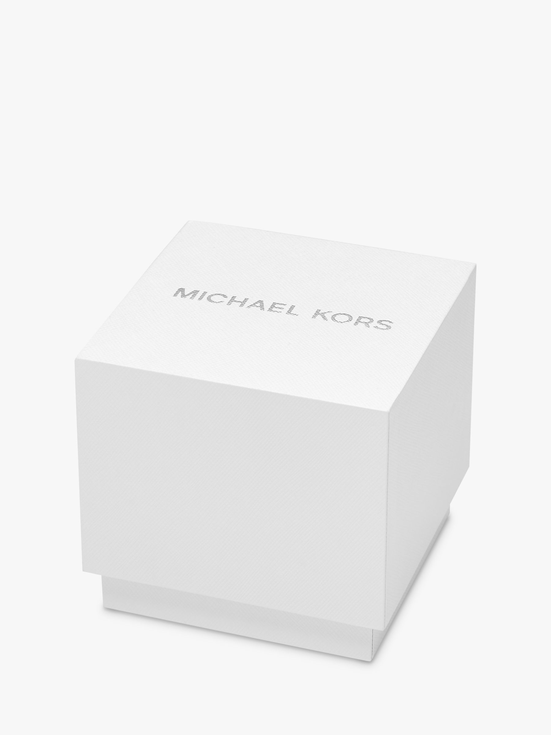 Michael Kors Women's Mini Lauryn Crystal Bracelet Strap Watch, Silver/White MK3900
