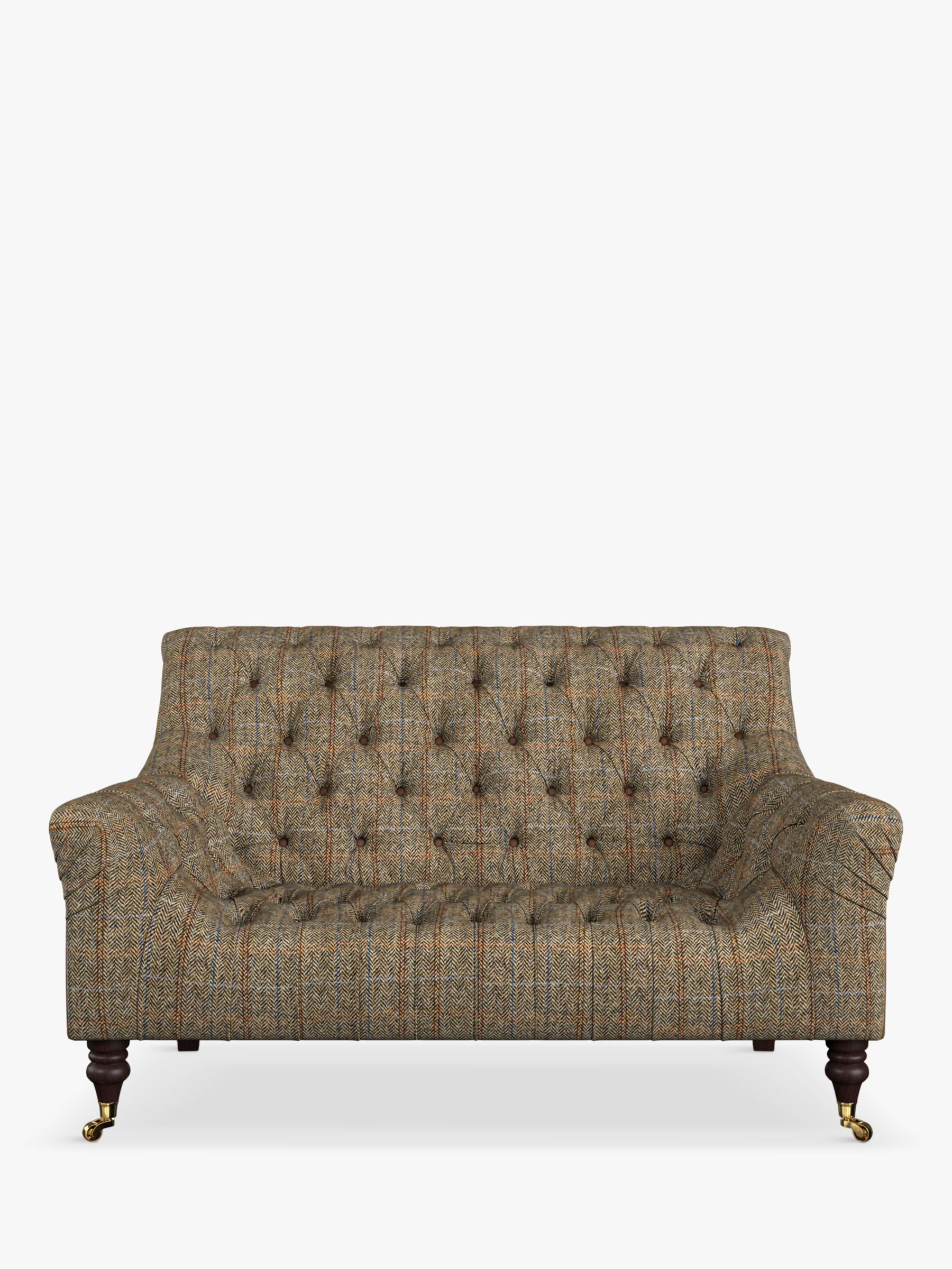 Skittle Range, Tetrad Skittle Petite Sofa, Harris Tweed Bracken Herringbone