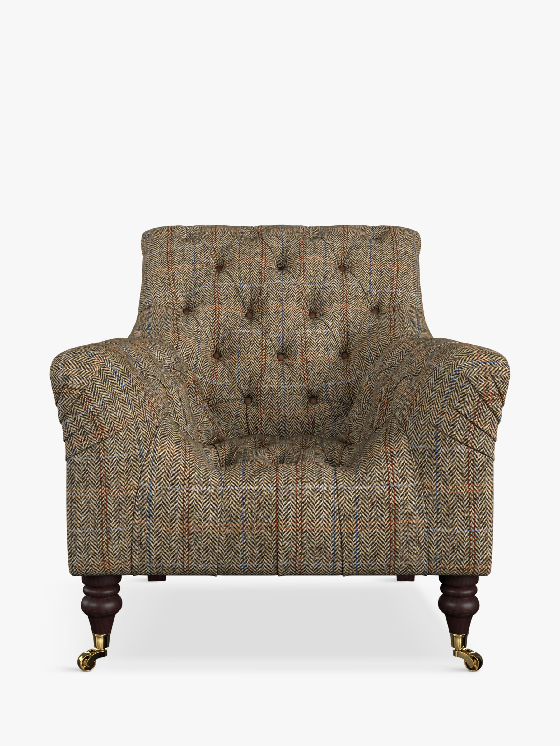 Skittle Range, Tetrad Skittle Armchair, Harris Tweed Bracken Herringbone