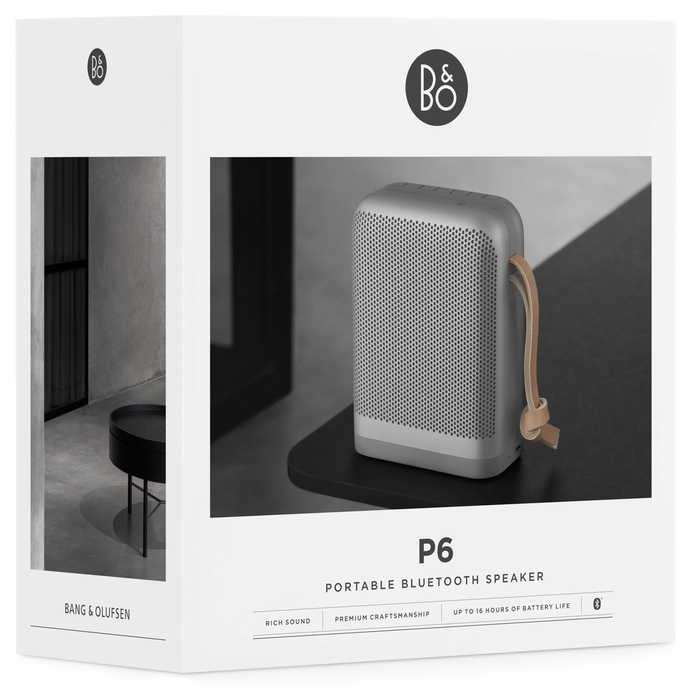 Bang & Olufsen Beoplay P6 Portable Splash-Resistant Bluetooth Speaker