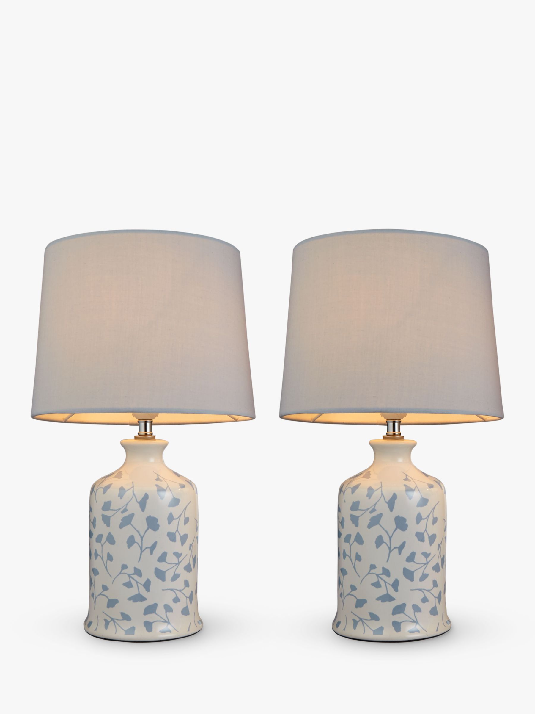 blue bedside lamps