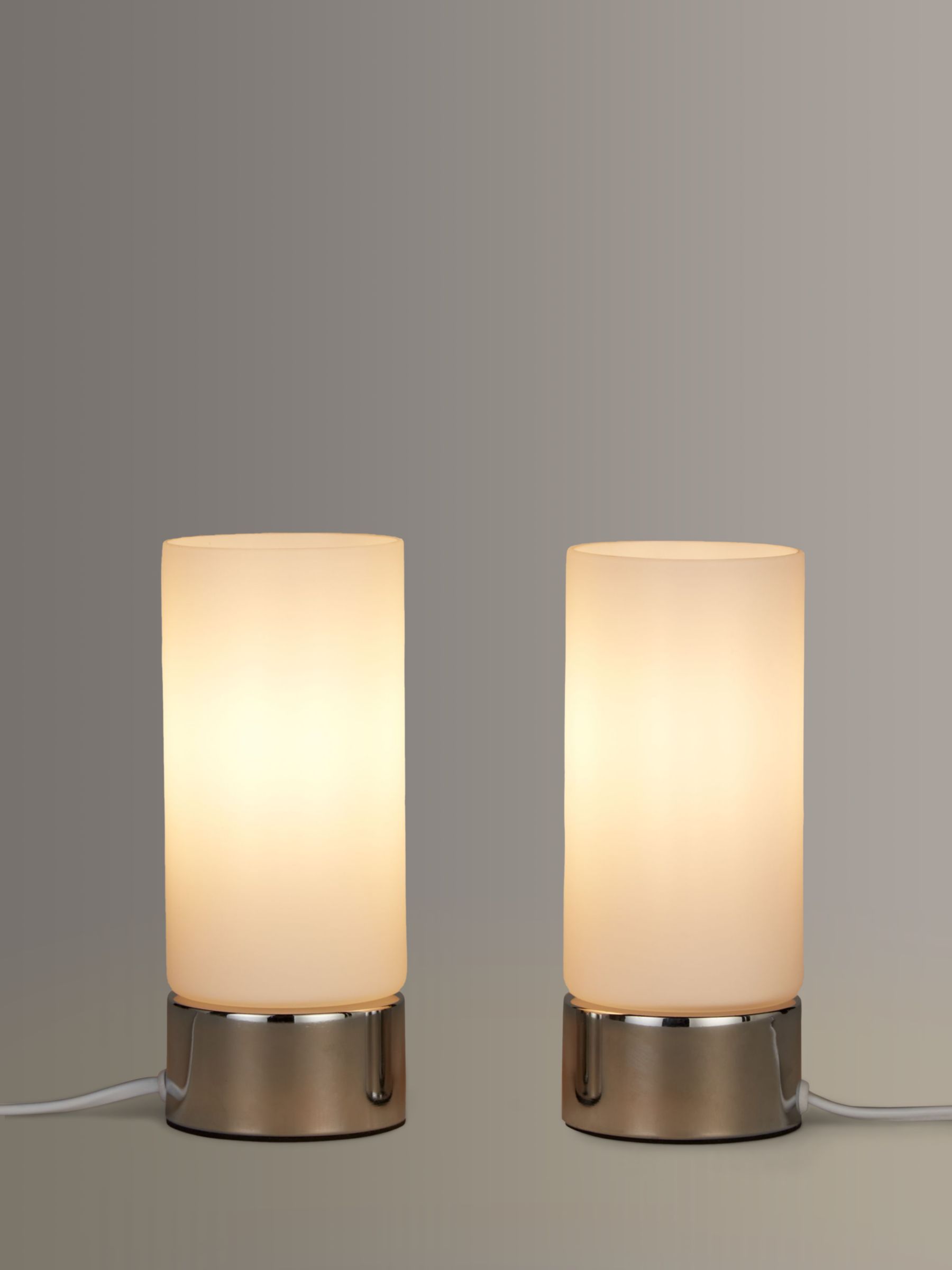 John Lewis ANYDAY Cara Glass Touch Lamps, Set of 2