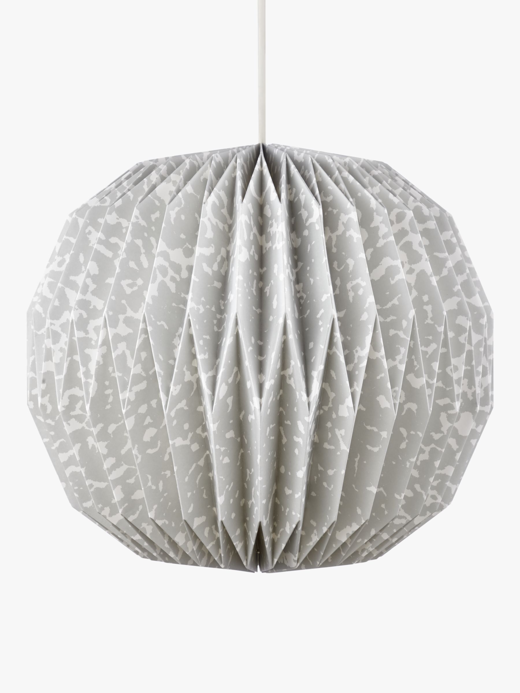 House By John Lewis Issie Easy To Fit Textured Ceiling Shade Grey