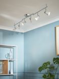 John Lewis Logan GU10 LED 6 Spotlight Ceiling Bar