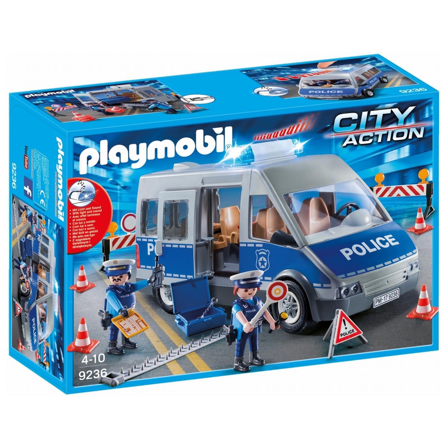 patroon Doodskaak verlangen Playmobil City Life 9236 Police Van with Lights and Sound