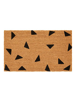 House by John Lewis Triangle Door Mat, 45 x 75 cm, Natural