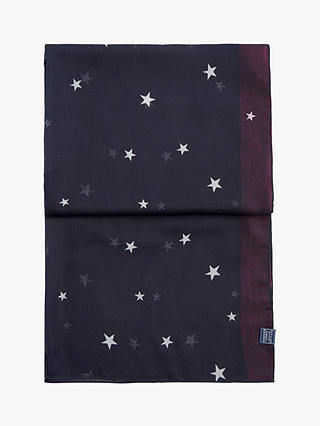Joules Star and Stripe Wensley Scarf, Navy