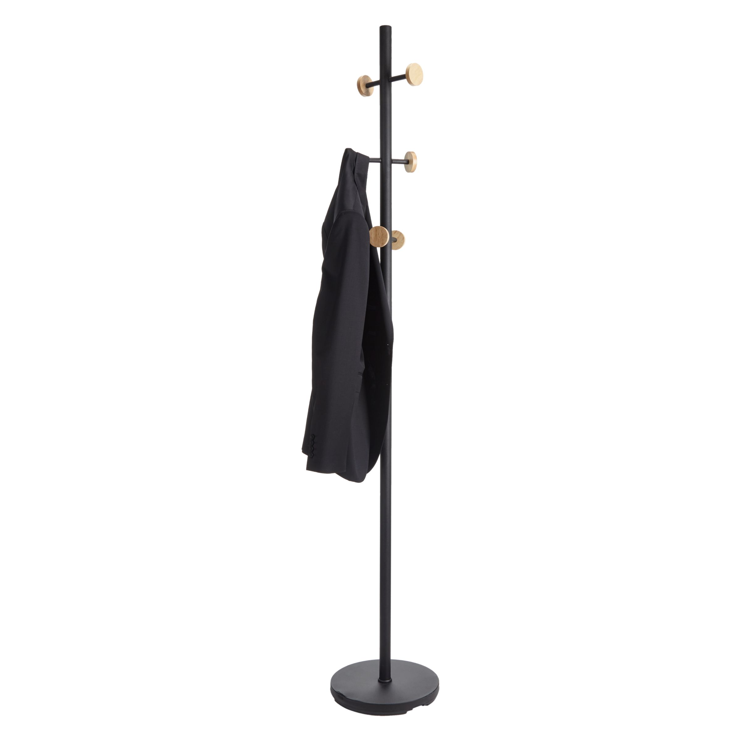 black coat stand