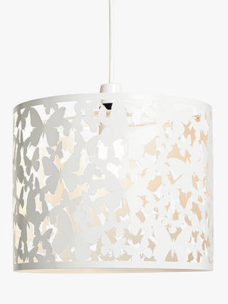 Little Home At John Lewis Erflies Easy To Fit Ceiling Shade White - Small Metal Ceiling Lamp Shades