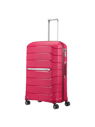 Samsonite Flux Spinner 4-Wheel 75cm Large Suitcase, Berry Red