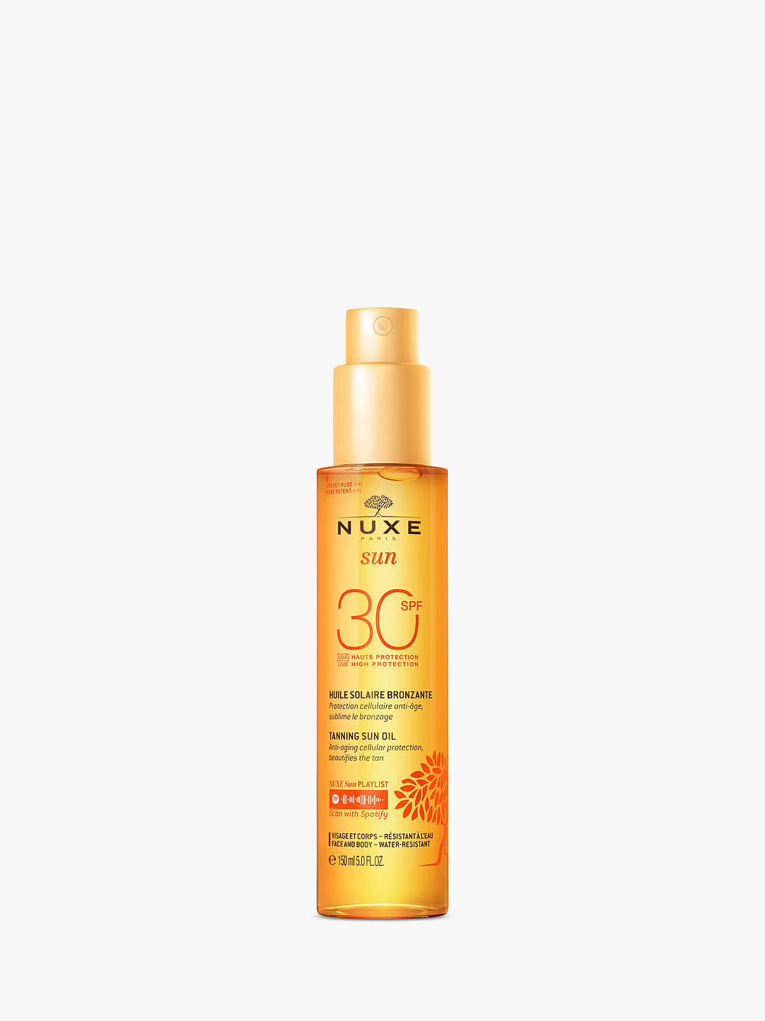 NUXE Sun Tanning Oil High Protection SPF 30 Face & Body, 150ml 1
