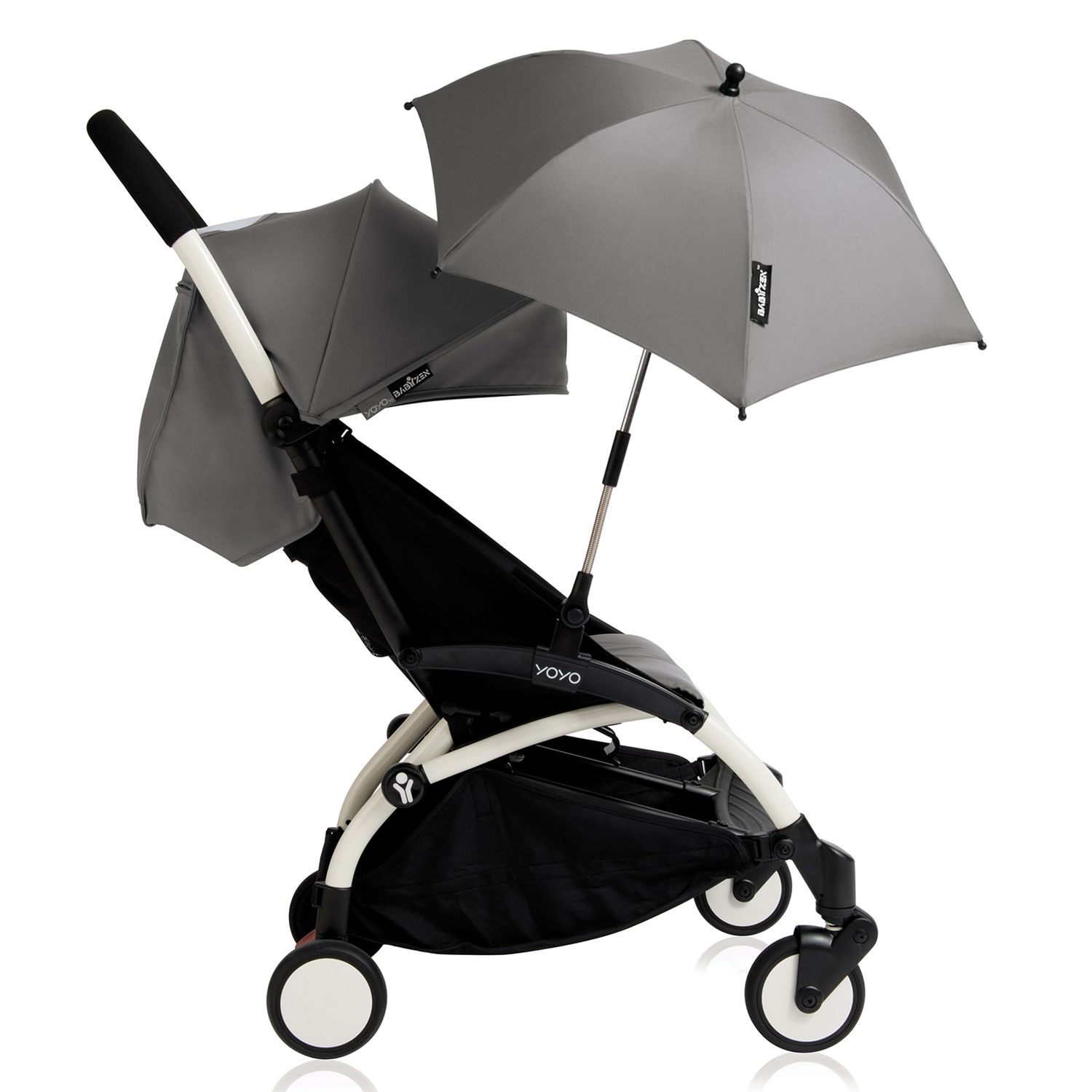 grey pushchair parasol