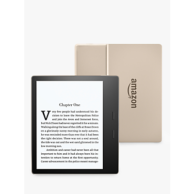 Amazon Kindle Oasis, Waterproof eReader, 7 High Resolution Display, Built-In Audible, 32GB, Wi-Fi, Gold