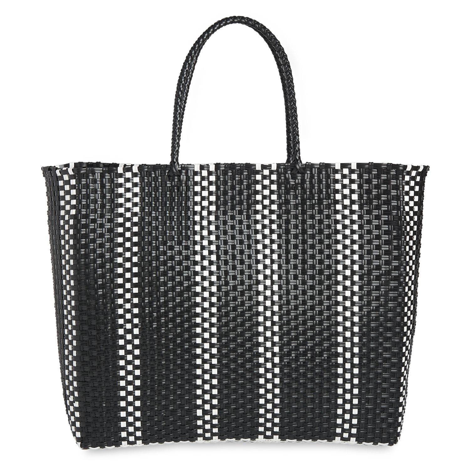 woven plastic tote bag