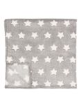 John Lewis Star Fleece Throw, Grey