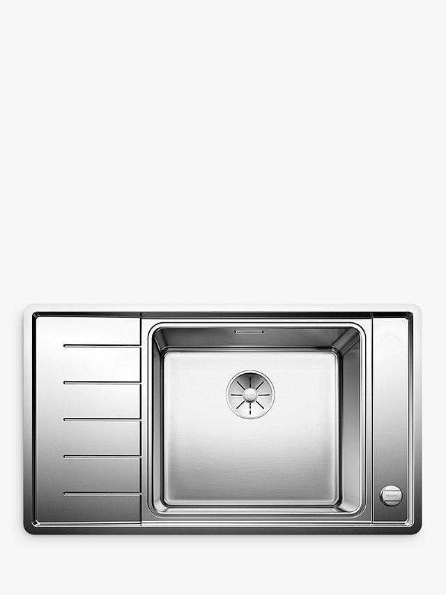 Blanco Andano XL 6 S-IF Compact Inset Kitchen Sink with Single Right Hand Bowl, Stainless Steel