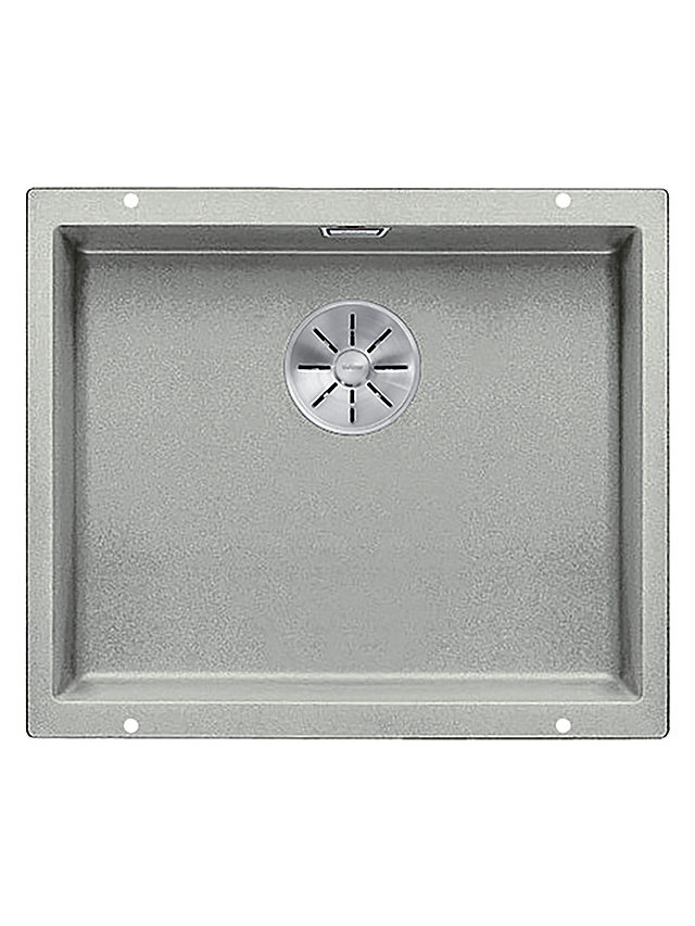 Blanco Subline 500-U Single Bowl Undermounted Composite Granite Kitchen Sink, Pearl Grey