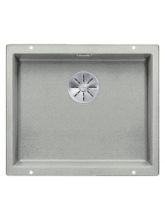 Blanco Subline 500-U Single Bowl Undermounted Composite Granite Kitchen Sink, Pearl Grey