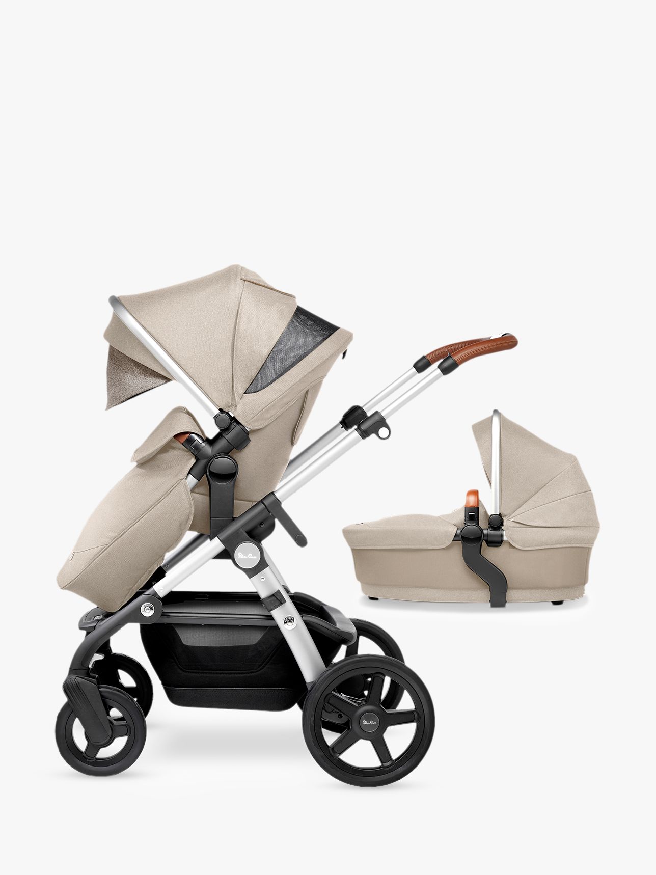 silver cross wave pushchair and carrycot
