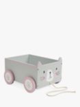 Great Little Trading Co Cat Book Storage Cart, Grey